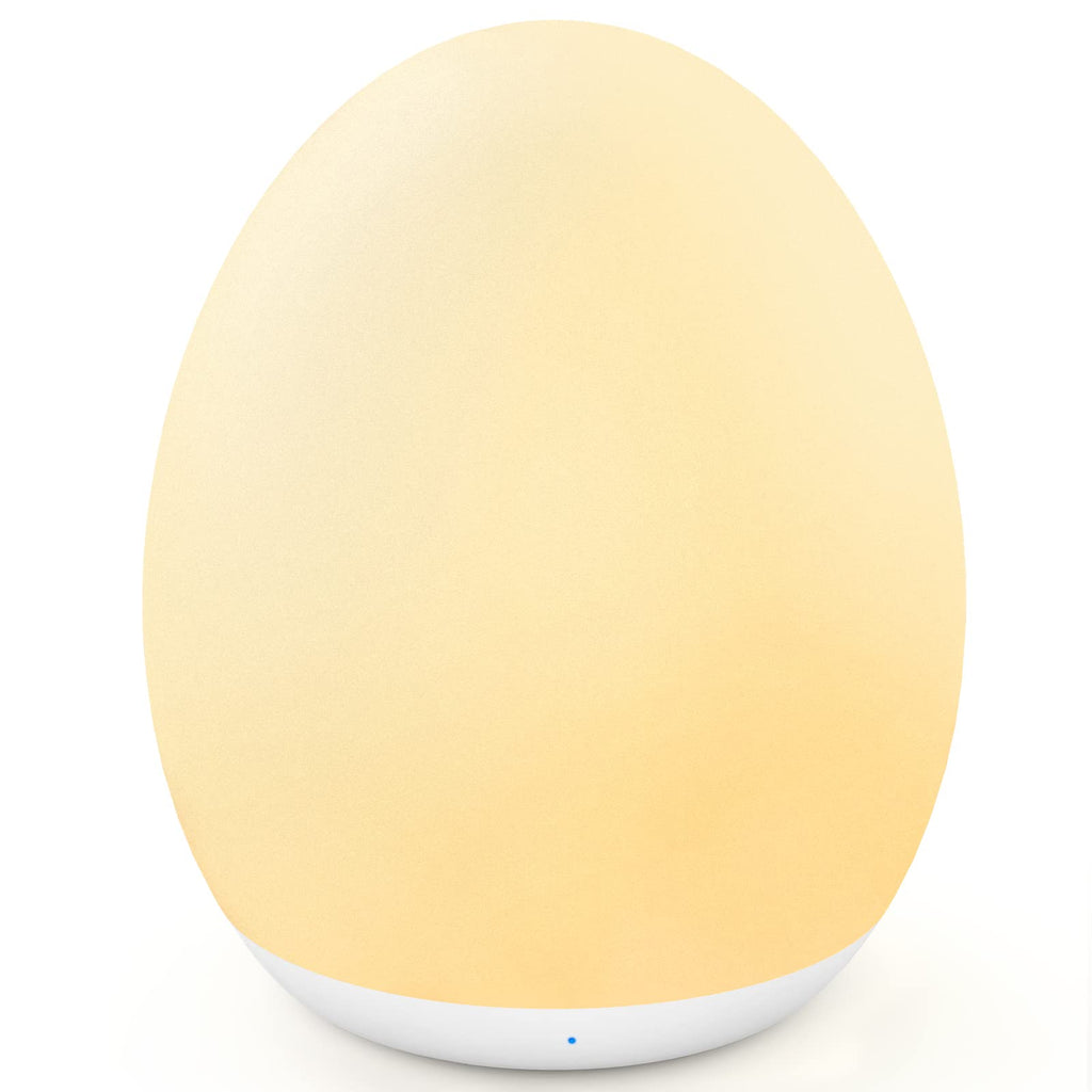MediAcous Night Lights for Kids Room, Baby Night Light with 7 Colors Changing & Dimming Function, Rechargeable Kids Night Light with 1 Hour Timer & Touch Control, Up to 100H, Wood Grain