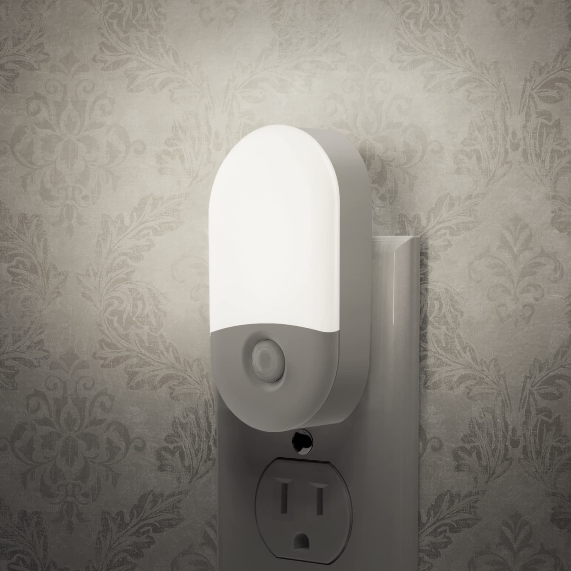 L LOHAS LED Night Lights Plug into Wall, [2 Pack] LED Dimmable Night Light with Light Sensors, 30/60LM Adjustable Brightness Nightlights, Soft White 3000K Automatic Night Light for Kid, Hallway